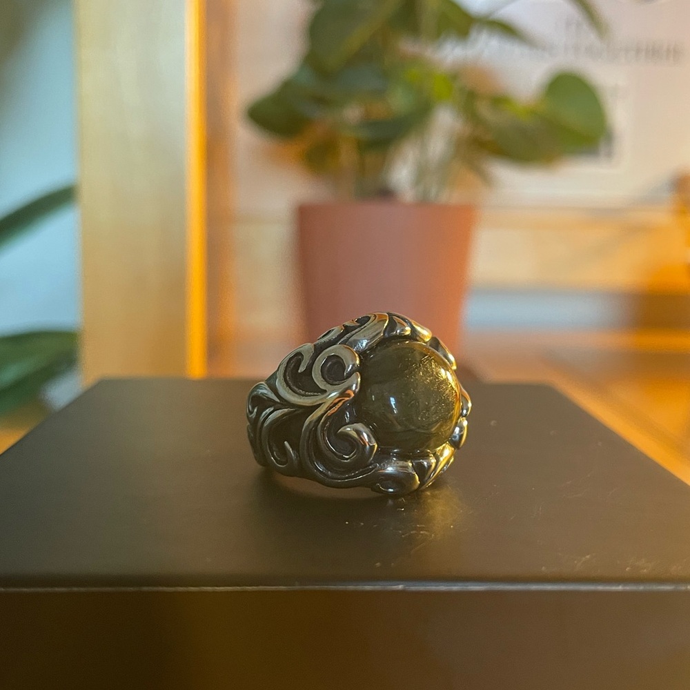 Gothic Moonstone Stainless Steel Ring